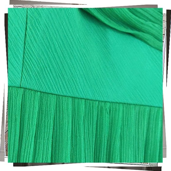 Anthropologie Green Midi Dress - Picture 5 of 9